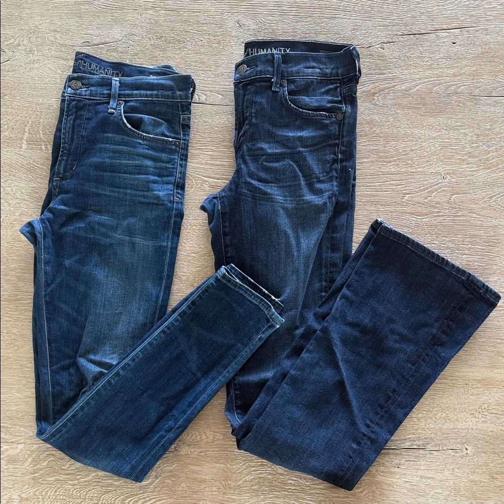 Citizens Of Humanity Dark and Medium Blue Jeans bundle